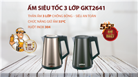 Ấm siêu tốc 3 lớp giữ nhiệt GKT2641BK