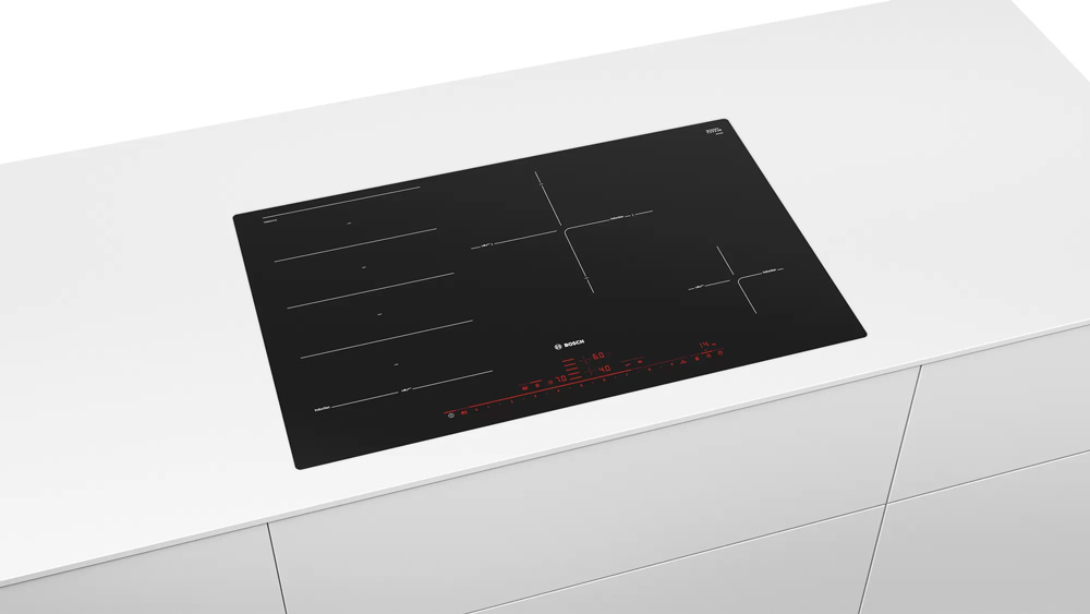 Bếp từ Bosch PXE801DC1E Seri 8 7400W 4 vùng nấu