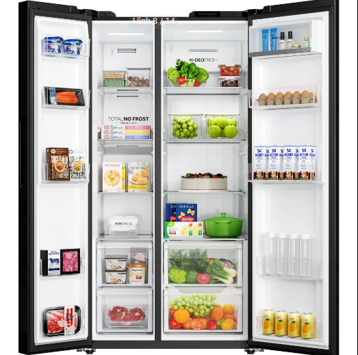 Tủ lạnh Aqua AQR-S682XA(GB) Inverter 646 lít