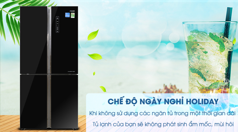 Tủ lạnh Aqua AQR-IG525AM(GB) Inverter 456 lít