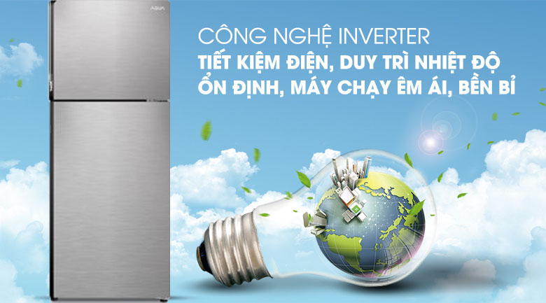 Tủ lạnh Aqua AQR-T249MA(SV) Inverter 235 lít