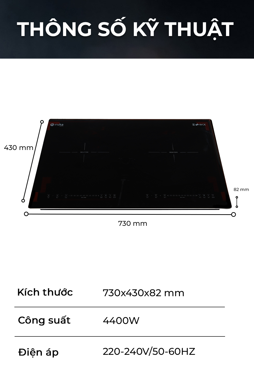 Bếp từ đôi Iruka I-28