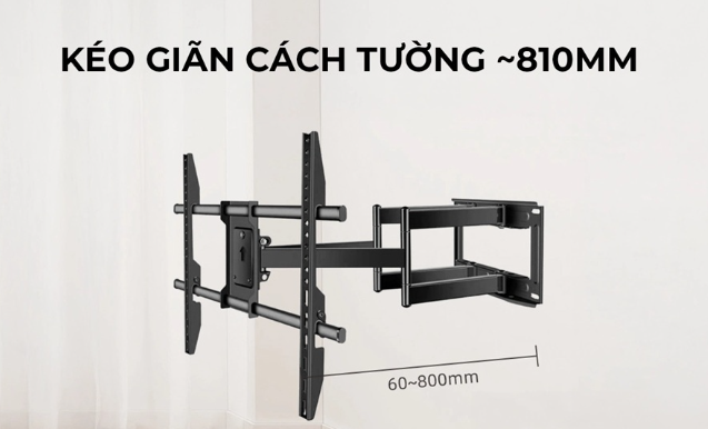 Giá Treo Tivi Đa Năng NS-P800 (50"- 120") Xoay Trái Phải 150 Độ