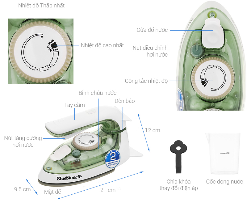 Bàn là hơi nước Bluestone SIB3819