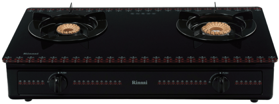 Bếp ga dương Rinnai RV-3715GL(FB) mặt kính màu đen