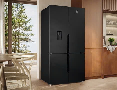 Tủ lạnh Electrolux EQE5760B-B Multi Door 4 Cánh,562L,lấy nước ngoài,làm đá tự động,