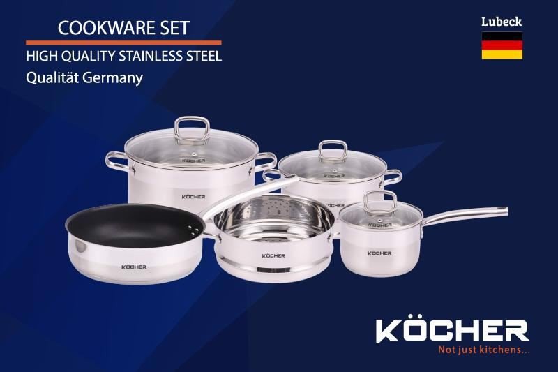 Bộ nồi 4 chiếc Kocher LUBECK