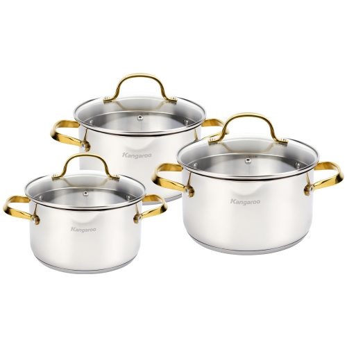 Bộ nồi inox cao cấp 5 lớp Kangaroo KG2IP3S4