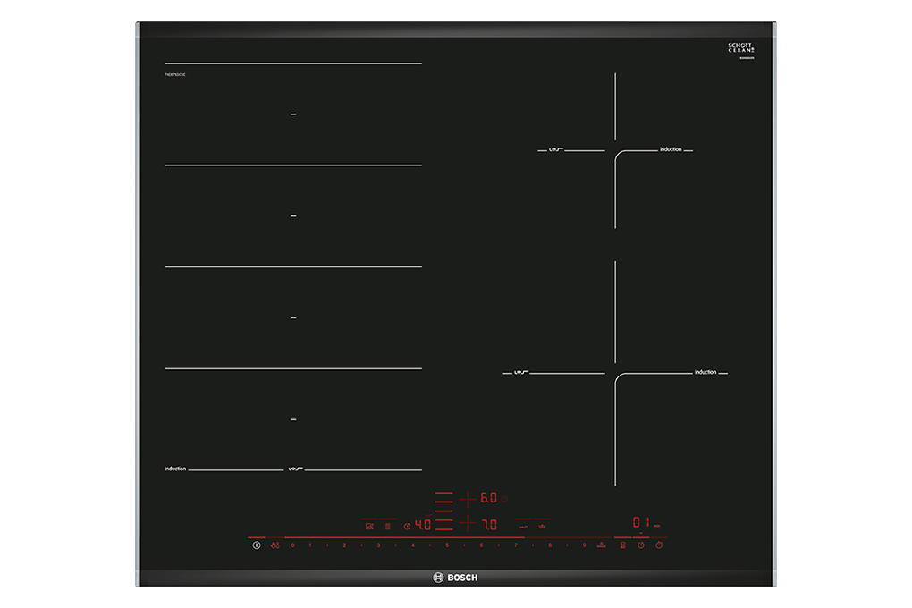 Bếp từ 4 vùng nấu lắp âm Bosch PXE675DC1E