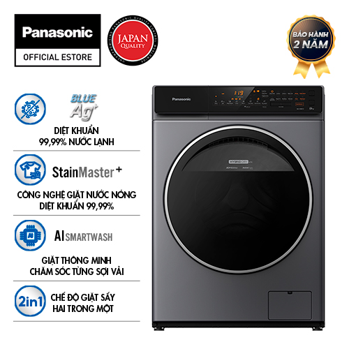 Máy giặt Panasonic NA-V90FC1LVT Inverter 9 kg lồng ngang