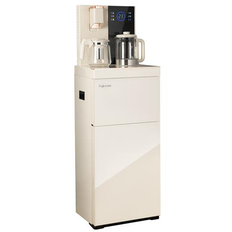 Cây nước nóng lạnh kết hợp bàn pha trà Fujie TB238N-UV khử khuẩn UV màu trắng