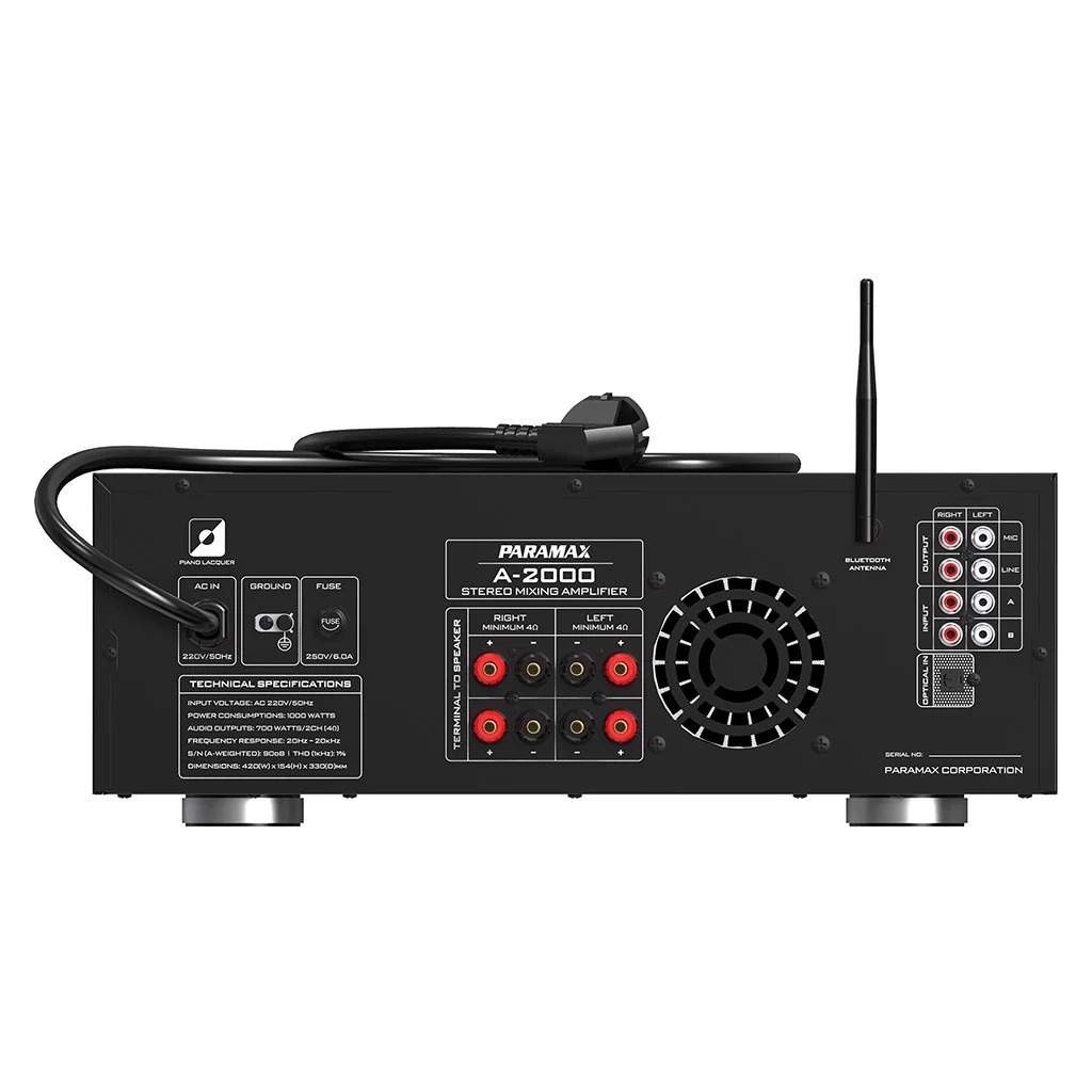 Trọn bộ karaoke & nghe nhạc PARAMAX CBX-2000