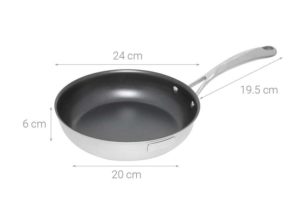 Chảo inox chống dính đáy từ 24 cm Elmich Tri-Max 2353738