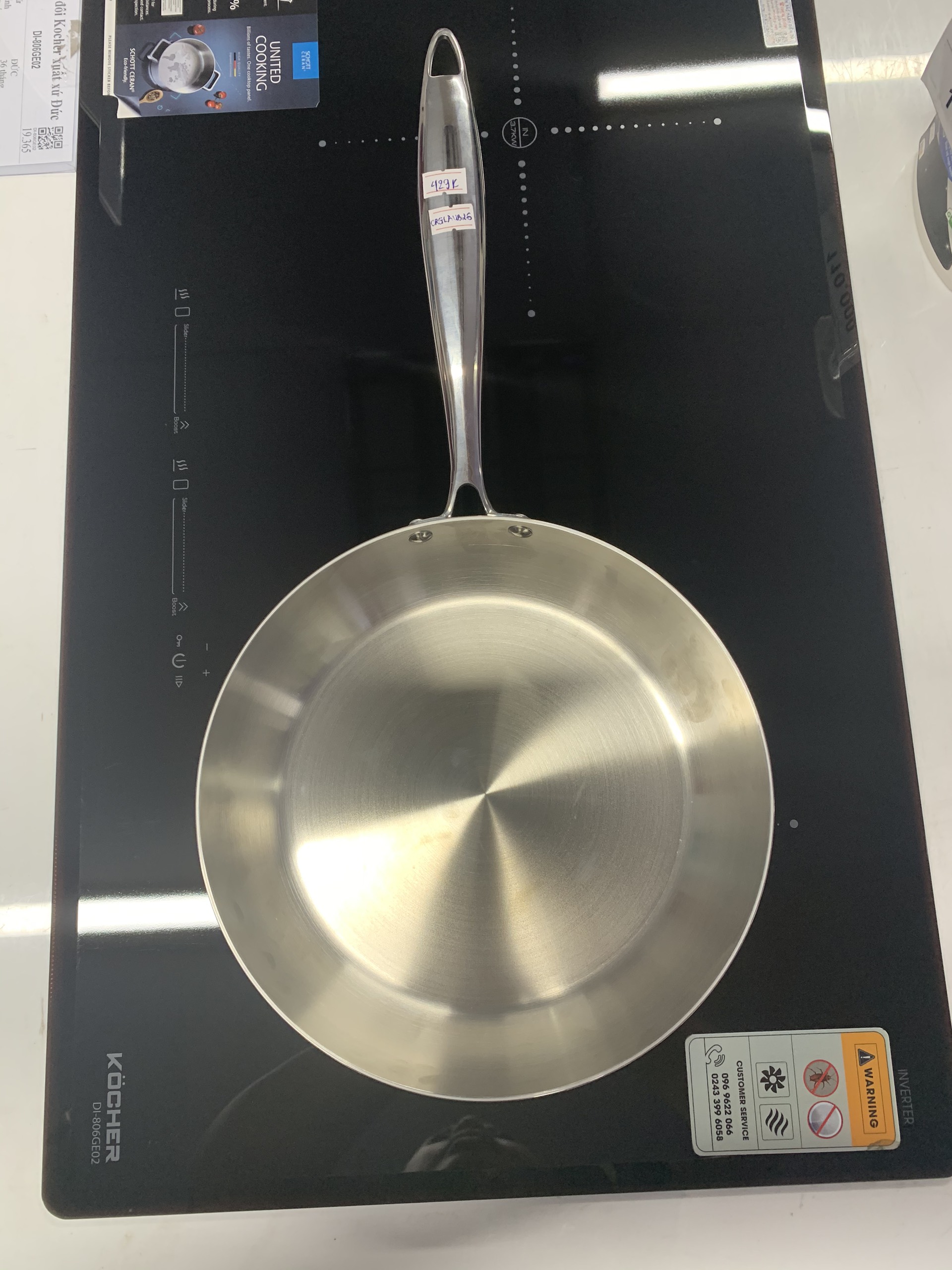 Chảo inox 304 chống dính Glaub CRGLAUBMC-2001 20cm