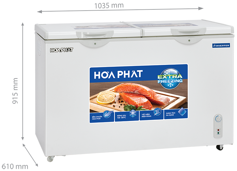 Tủ đông Hòa Phát HPF BD8205 205 Lít, inverter 2 chế độ