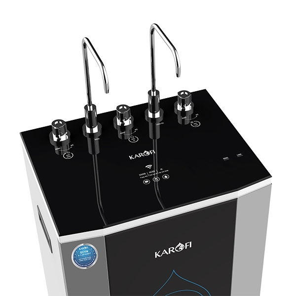 Máy lọc nước RO Karofi KAD-D50 nóng nguội lạnh chip 10 cấp lọc 2 vòi