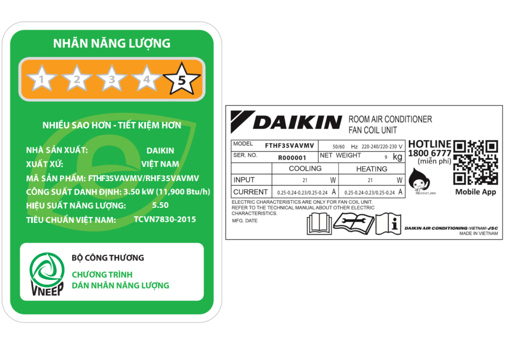 Điều hòa Daikin 2 chiều 12000Btu Inverter FTHF35XVMV