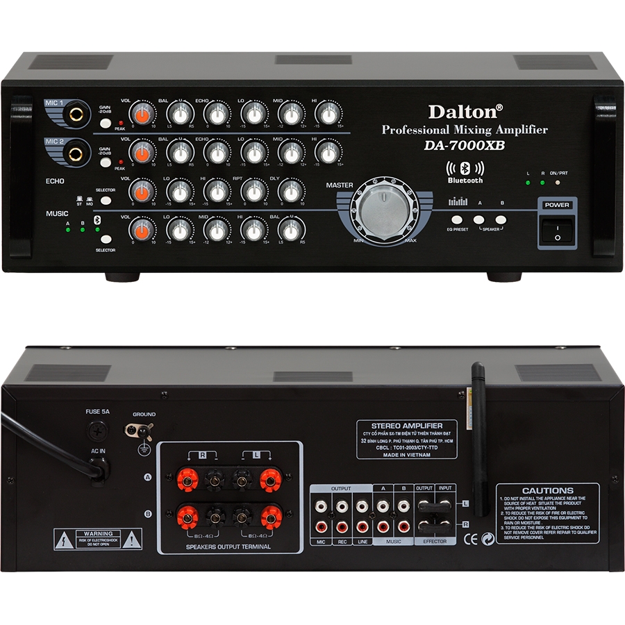 Âm ly Karaoke Dalton DA-7000XB - Bluetooth