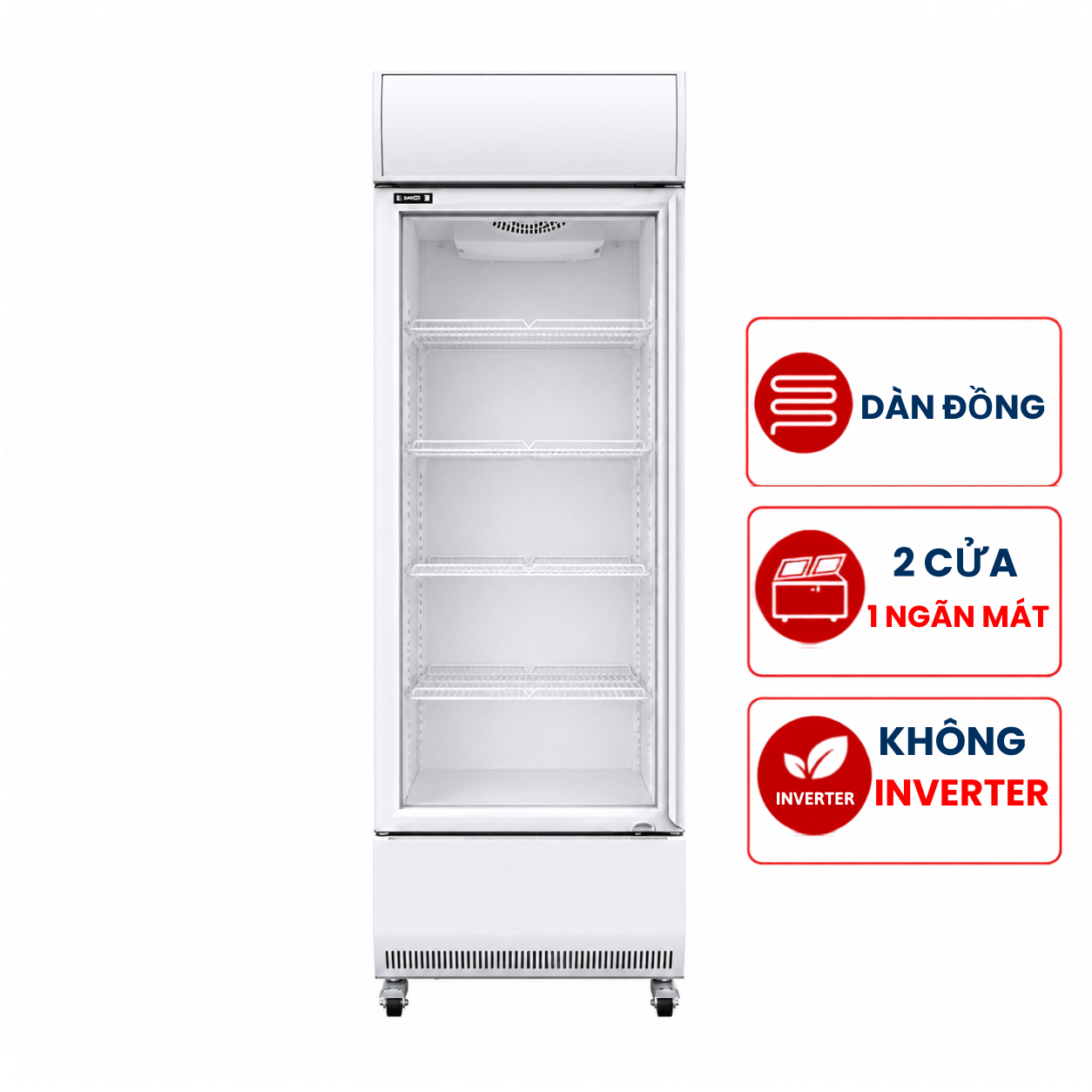 Tủ mát Sanden Intercool SPF-0603 1 cánh 600L