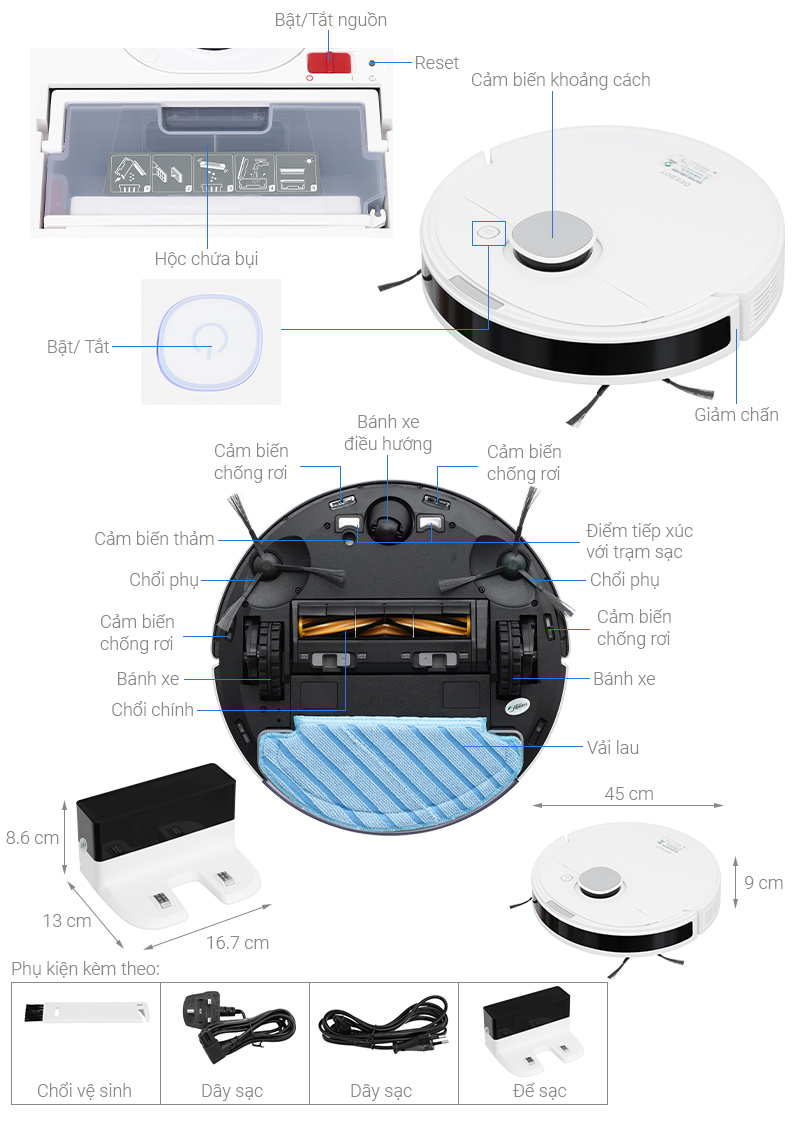 Robot hút bụi thông minh Ecovacs N10 (imei)