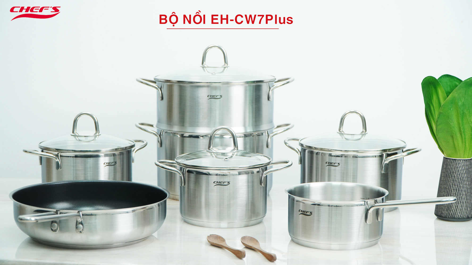 Bộ nồi Chef's EH-CW7PLUS 7 món