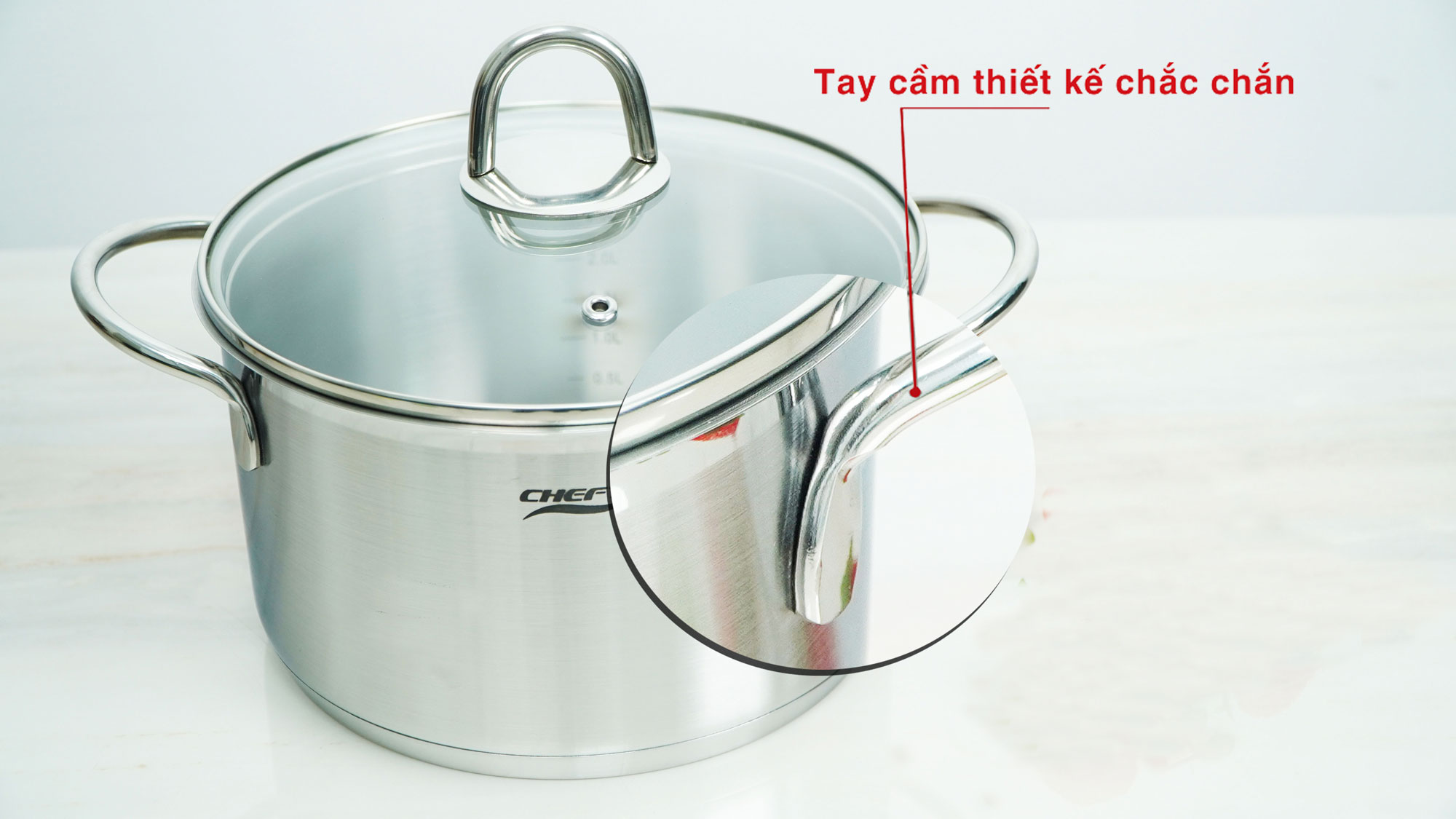 Bộ nồi Chefs EH-CW7PLUS 7 chiếc inox 3 lớp