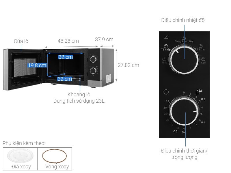 Lò vi sóng  Electrolux EMM23KI9EBP 23 lít