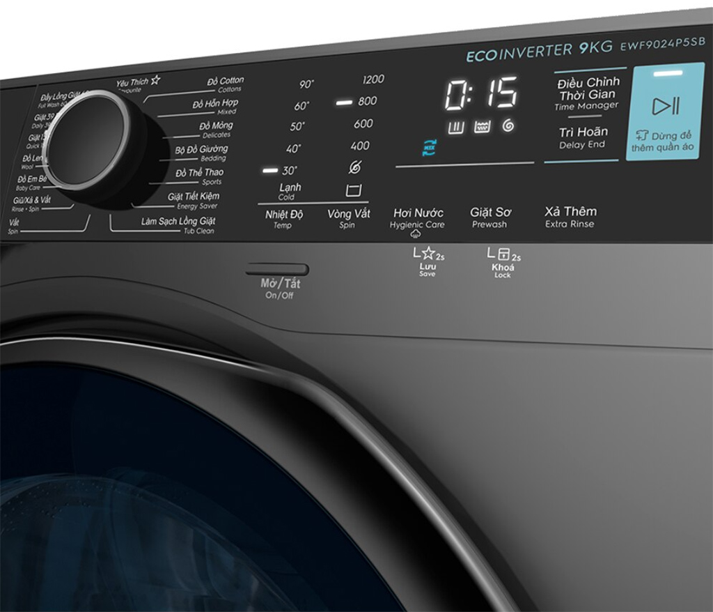 Máy giặt Electrolux EWF9024P5SB Inverter 9 kg