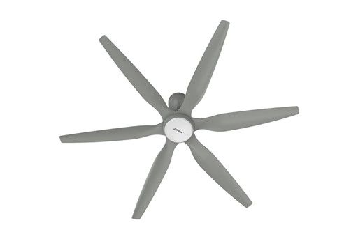 Quạt trần SUNHOUSE APEX APF7698 6 cánh, có điều khiển, Đèn Led, màu ghi