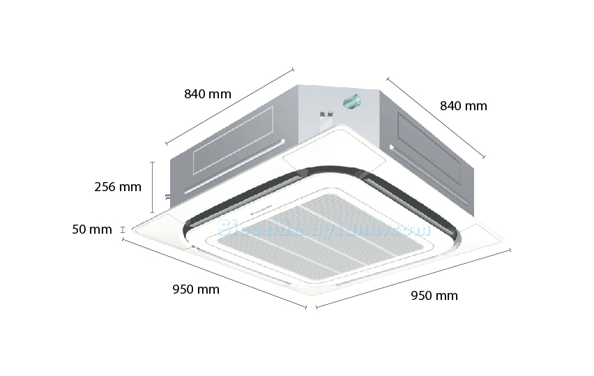 Điều hòa âm trần Cassette Daikin 2 chiều 24.000Btu FCQ71KAVEA/RZQ71LV1