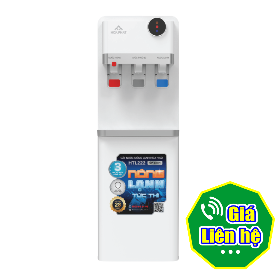 Cây nước nóng lạnh Hòa Phát HTL222 chip úp bình 580W