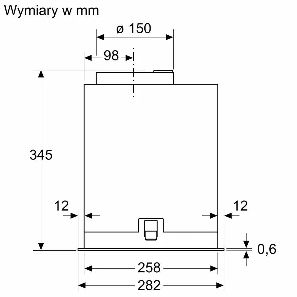 Máy hút mùi âm tủ Bosch DLN78PC60 Seri 8 70cm
