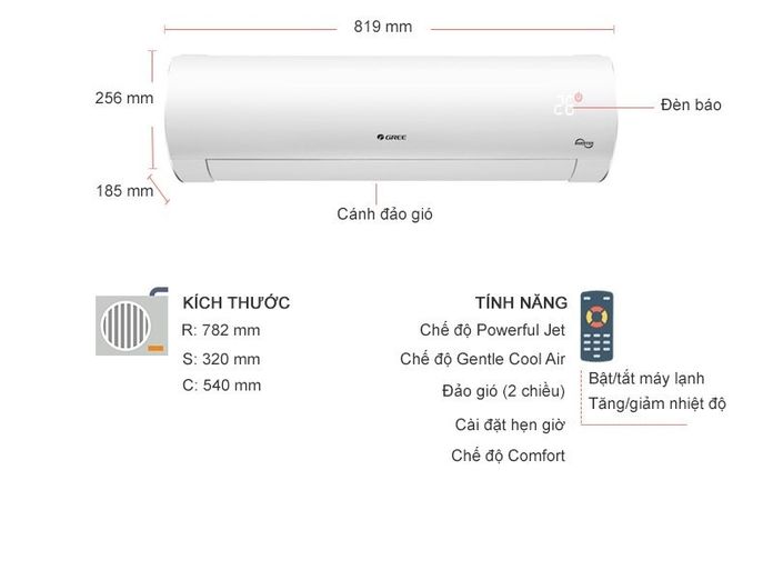 Điều hòa Gree 1 chiều Inverter 12.000Btu GWC12FB-K6D9A1W