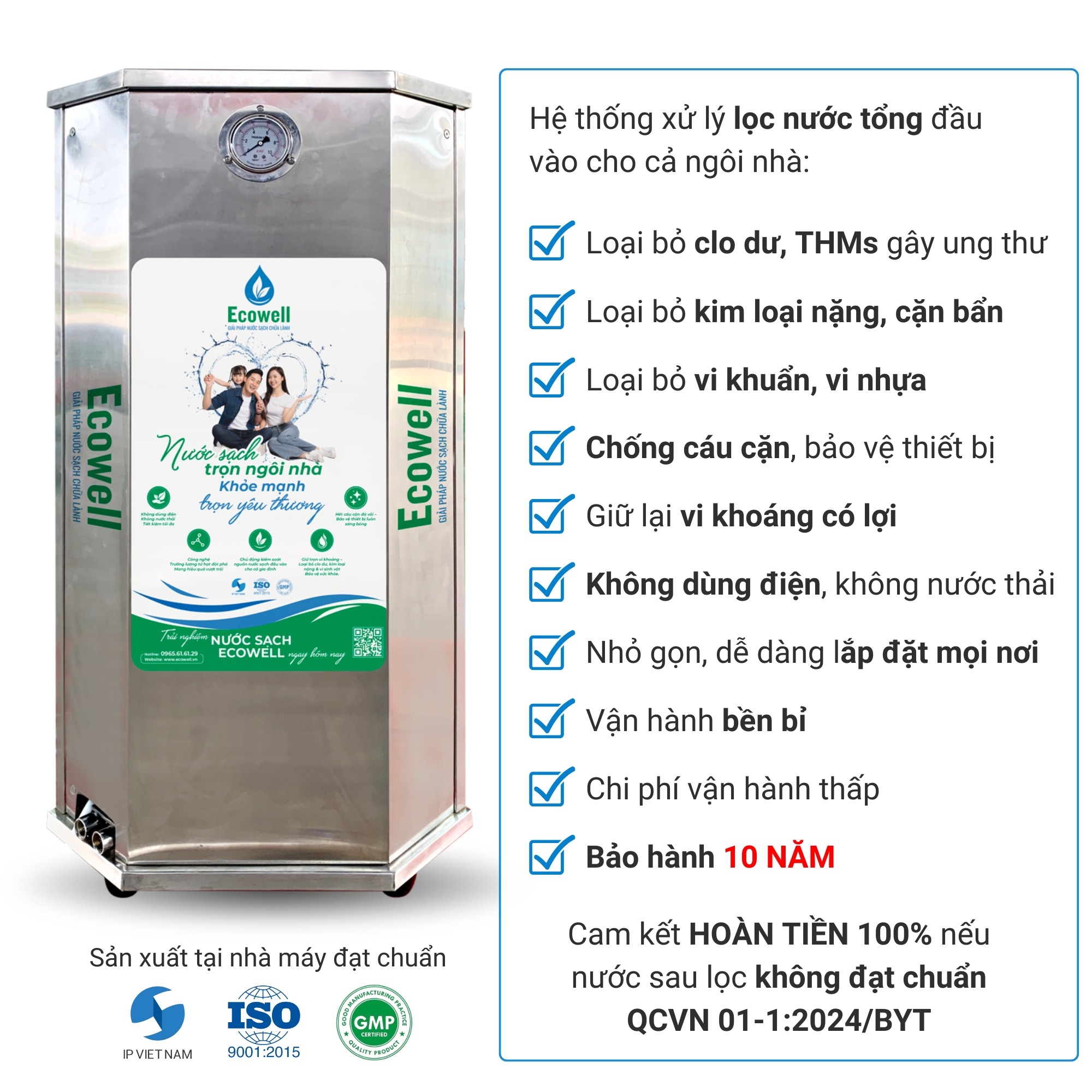 Hệ thống xử lý nước tổng Ecowell ECO1500