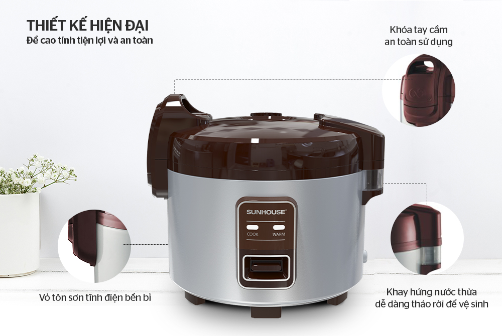 Nồi cơm điện Sunhouse SHD8307 3.6 lít