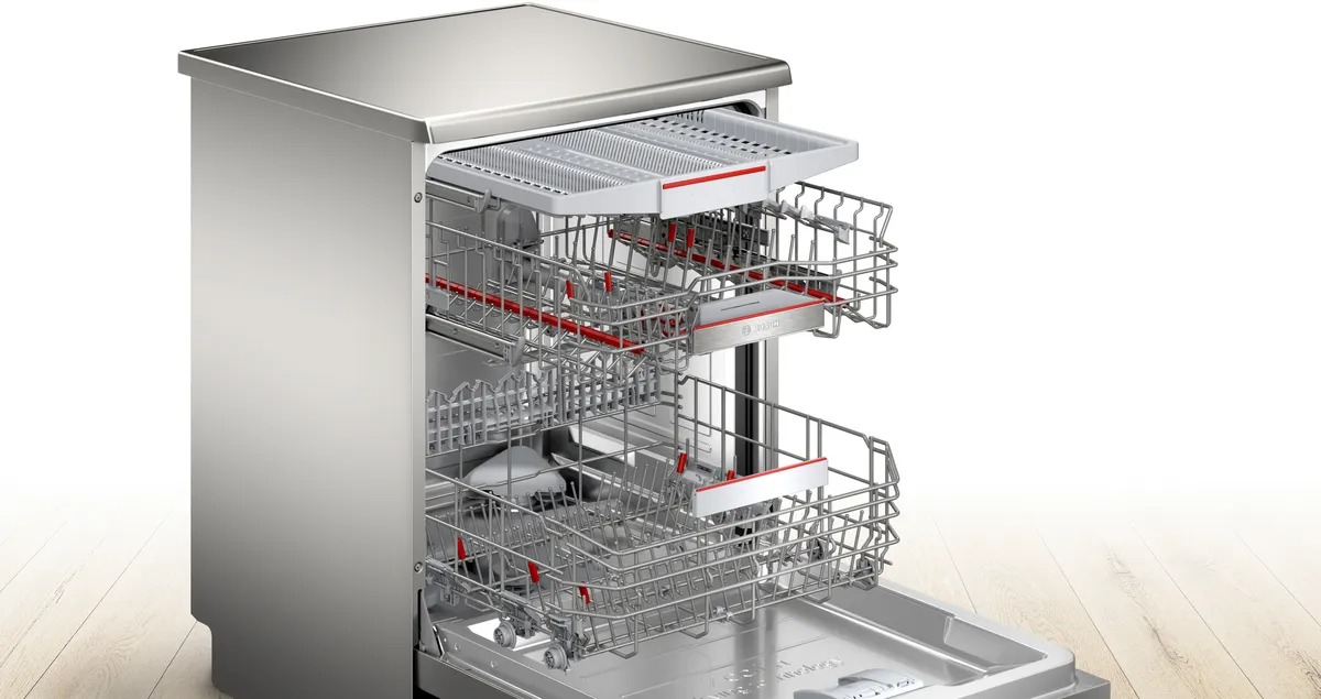 Máy rửa bát Bosch SMS6ZCI16E Series 6, 14 bộ có đèn, sấy Zeolith, nhập Đức