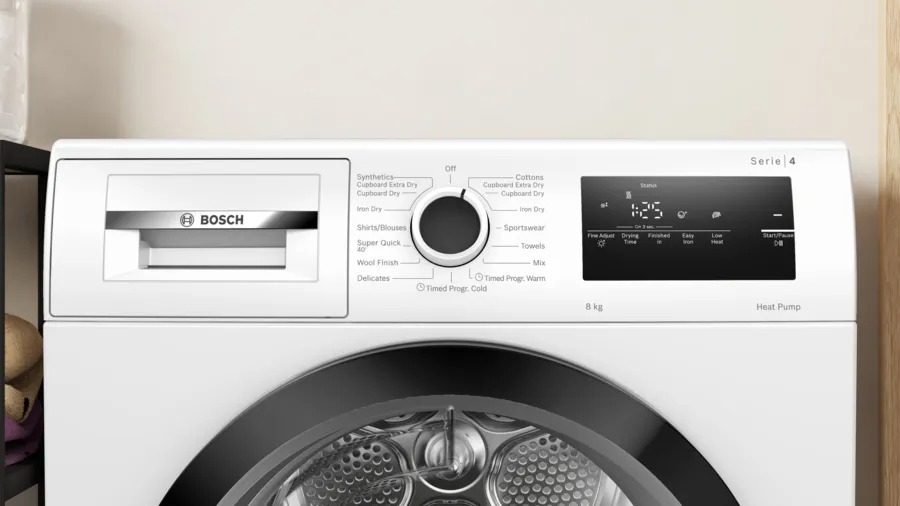 Máy sấy Bosch WTH85008SG bơm nhiệt 8kg