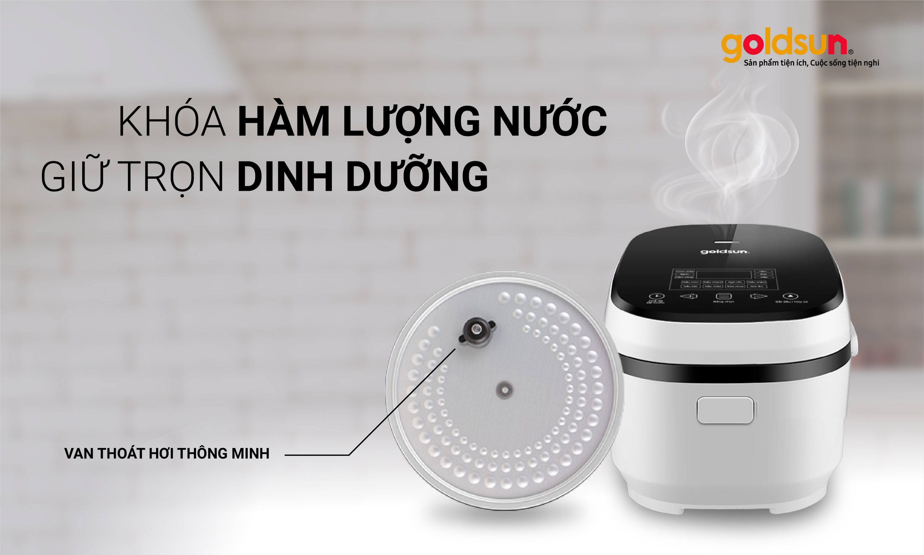 Nồi cơm điện tử cao tần Goldsun GRC5370