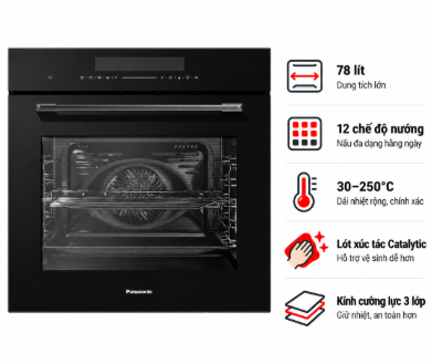 Lò nướng âm Panasonic HL-CX672BYUE 78 lít