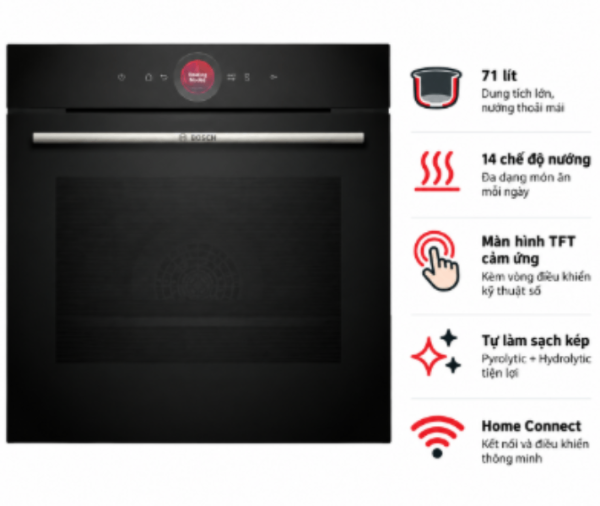 Lò Nướng Âm Tủ BOSCH HBG7741B1 | Serie 8