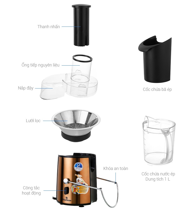 Máy ép nhanh Bluestone JEB6545