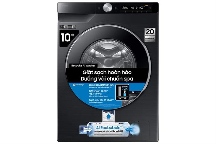 Máy giặt Samsung WW10DG6U34LBSV AI EcoBubble Inverter 10 kg