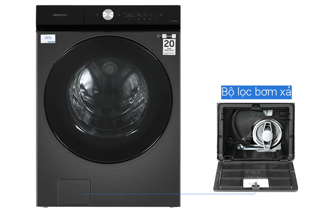 Máy giặt sấy Samsung  WD21B6400KV/SV Bespoke AI Inverter giặt 21 kg - sấy 12 kg