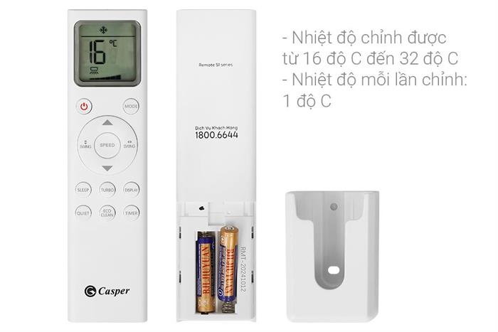 Điều hòa Casper 1 chiều R32 SC-12FB36A(I/O)