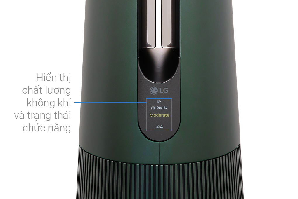 Máy lọc không khí LG PuriCare AeroTower FS15GPGF0.ABAE 45W kết hợp quạt màu xanh lá