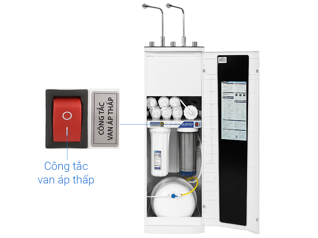 Máy lọc nước RO Hòa Phát HPN625 10 cấp lọc nóng nguội lạnh chip 2 vòi