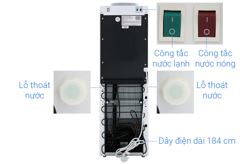 Cây nước nóng lạnh Electrolux EQACF01TXWV 570W