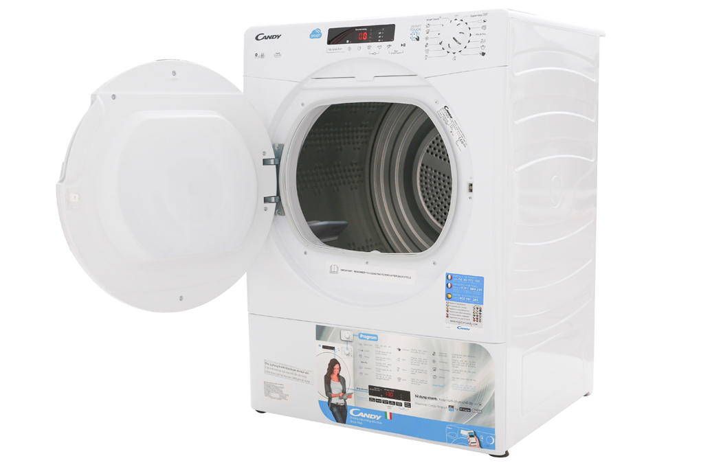 Máy sấy Candy CS-V9DF-S 9 kg thông hơi