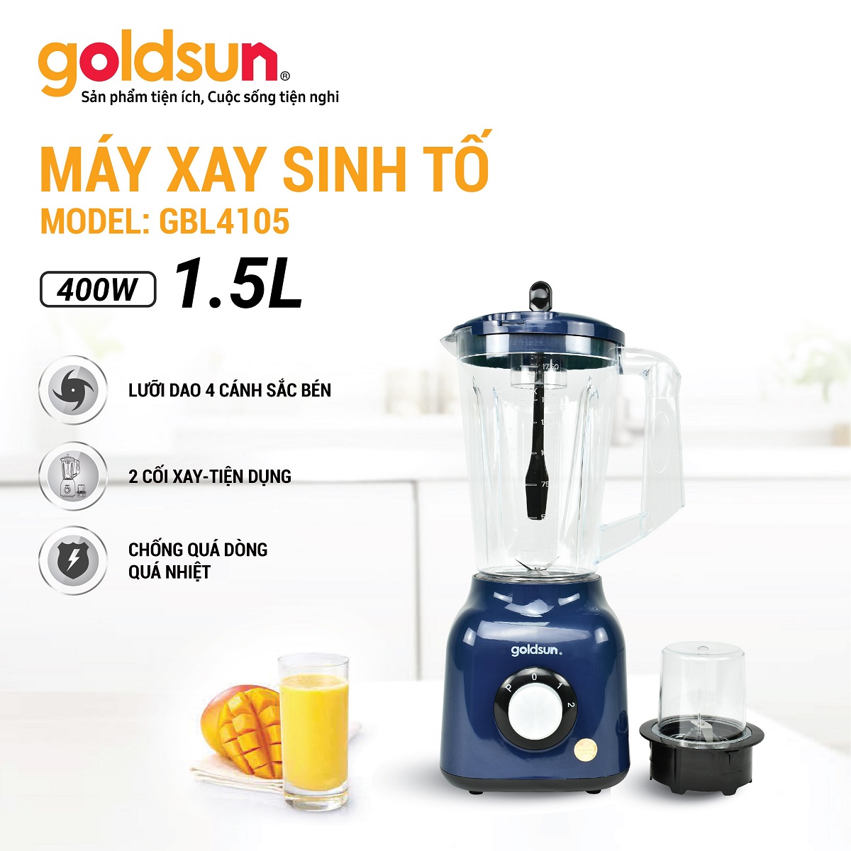 Máy xay sinh tố Goldsun GBL4105