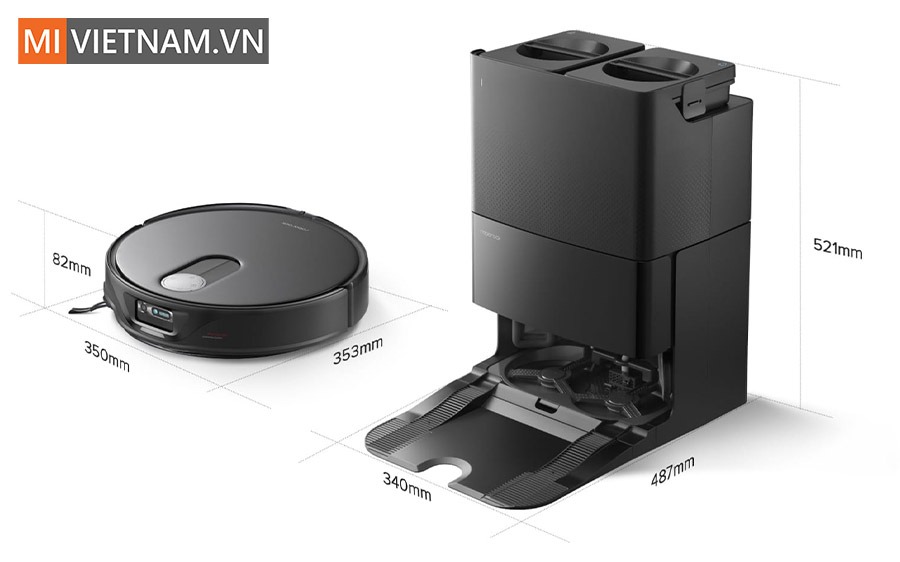 Robot hút bụi lau sàn ROBOROCK QREVO SLIM 11.000Pa, 5.200mAh, 60w, Giặt giẻ, sấy khô giẻ và dock sạc